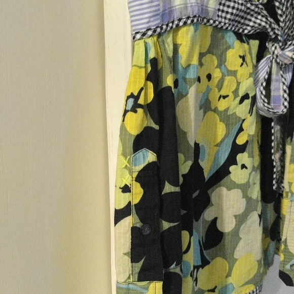 Free People Floral Blouse Multicolor  Top - Picture 2 of 8